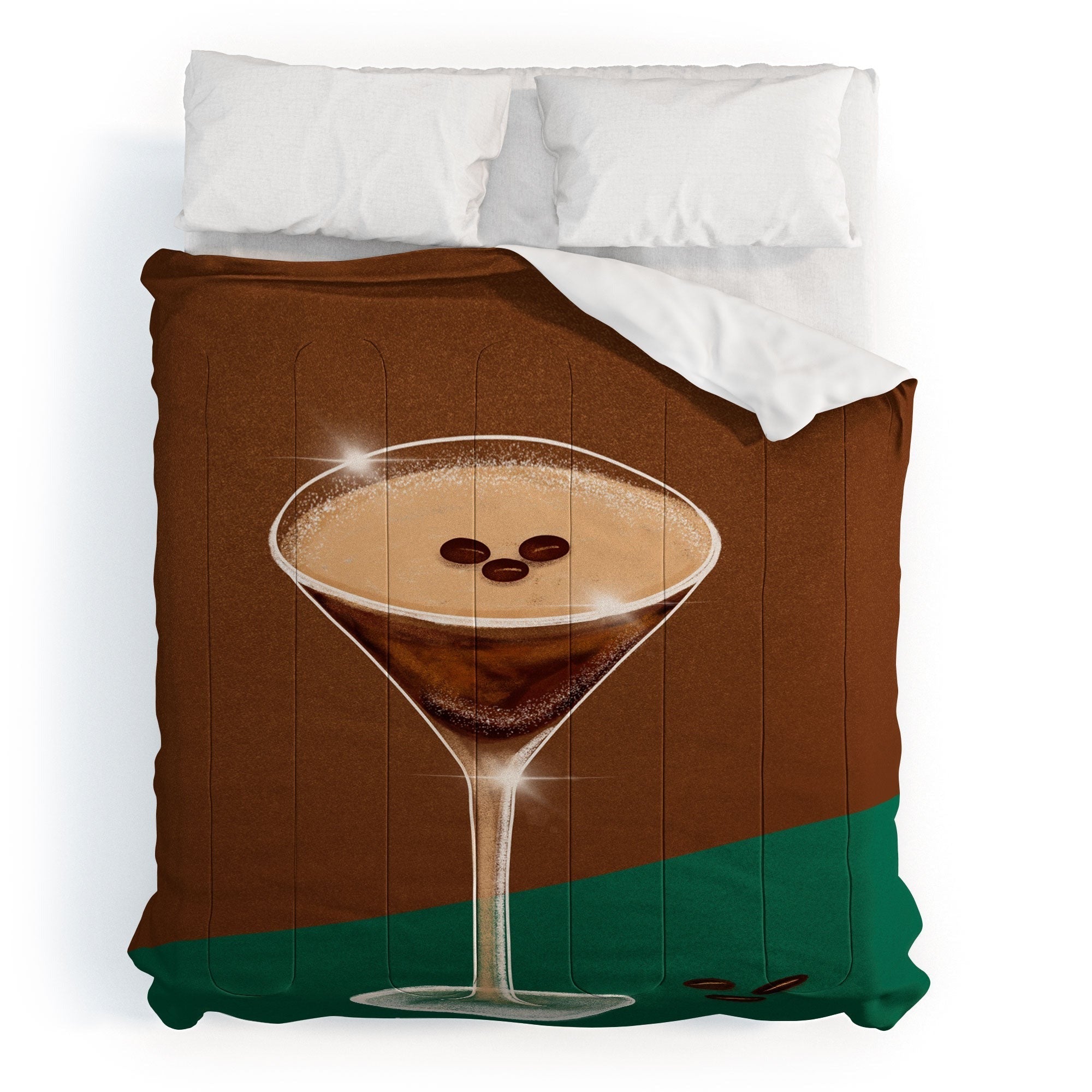 Design by Spark Expresso Martini Coffee Beans Comforter