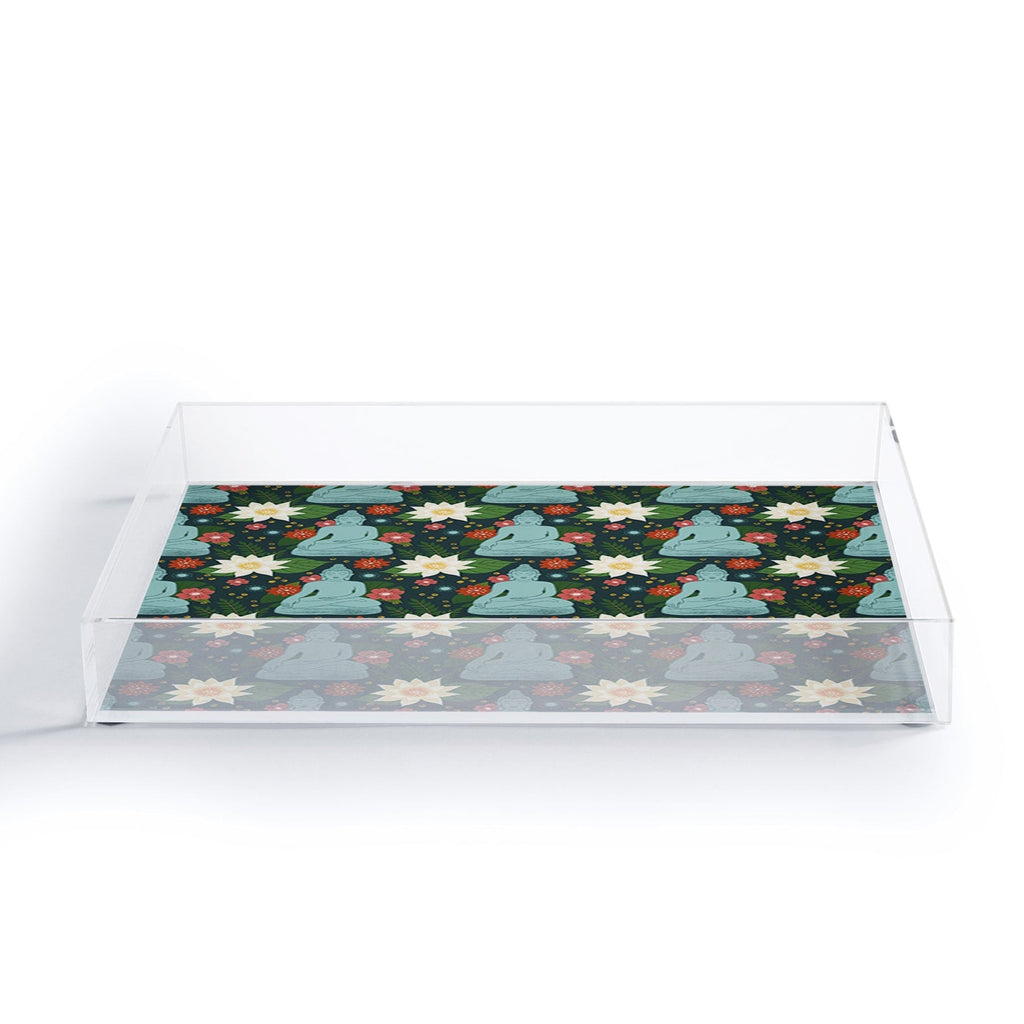 Design by Spark Meditating Lotus Buddha Acrylic Tray