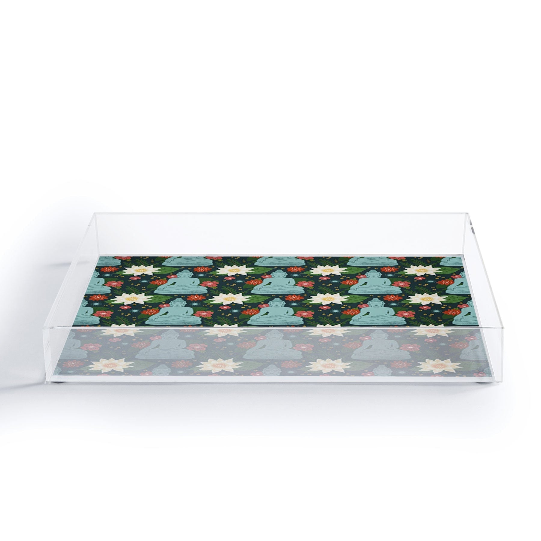Design by Spark Meditating Lotus Buddha Acrylic Tray