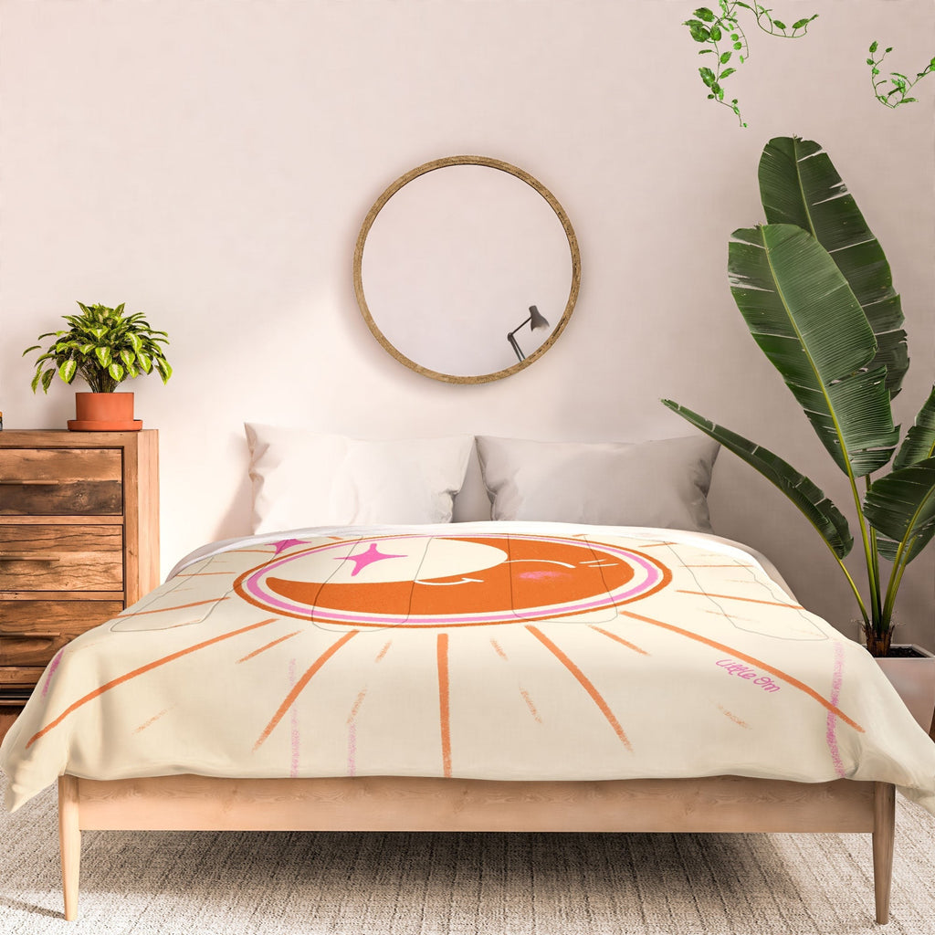 Little Om Celestial Moon cream Comforter