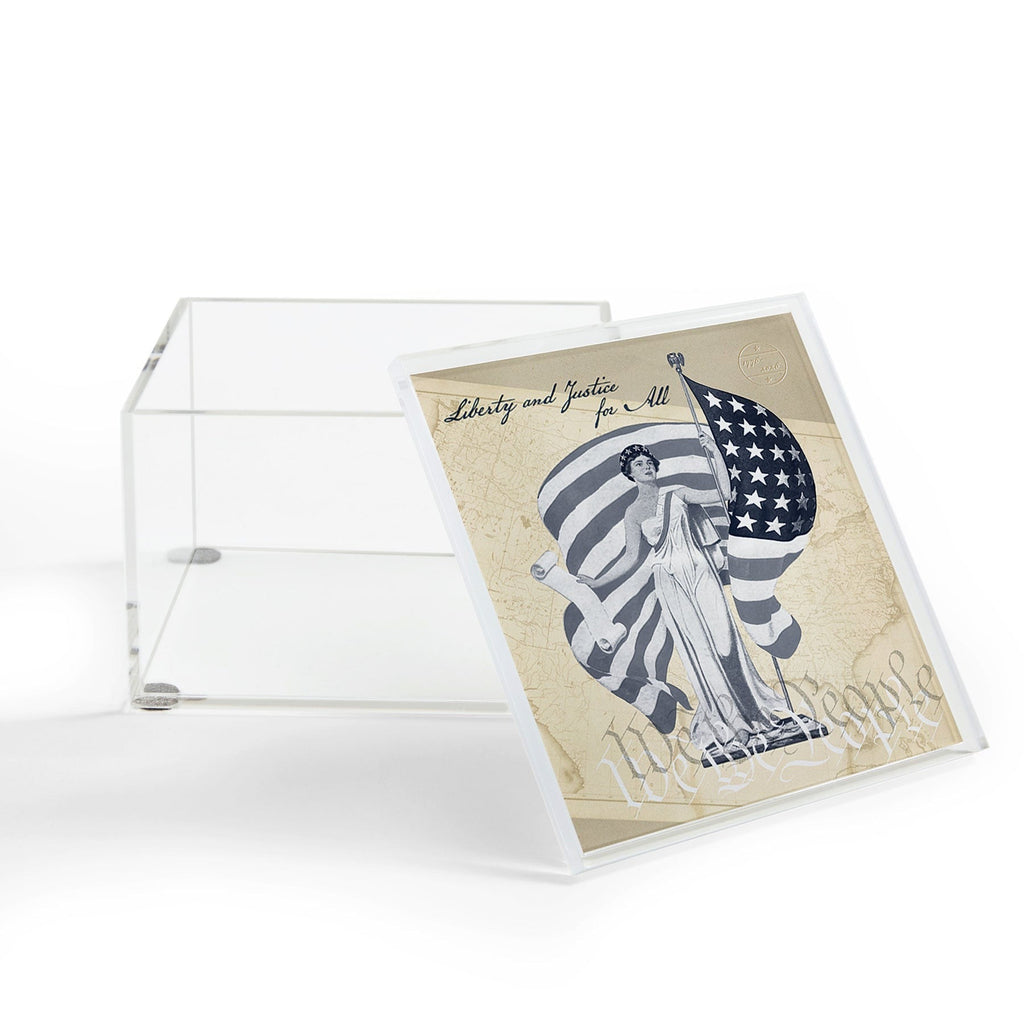 DENY Designs Liberty and Justice Woman Acrylic Box