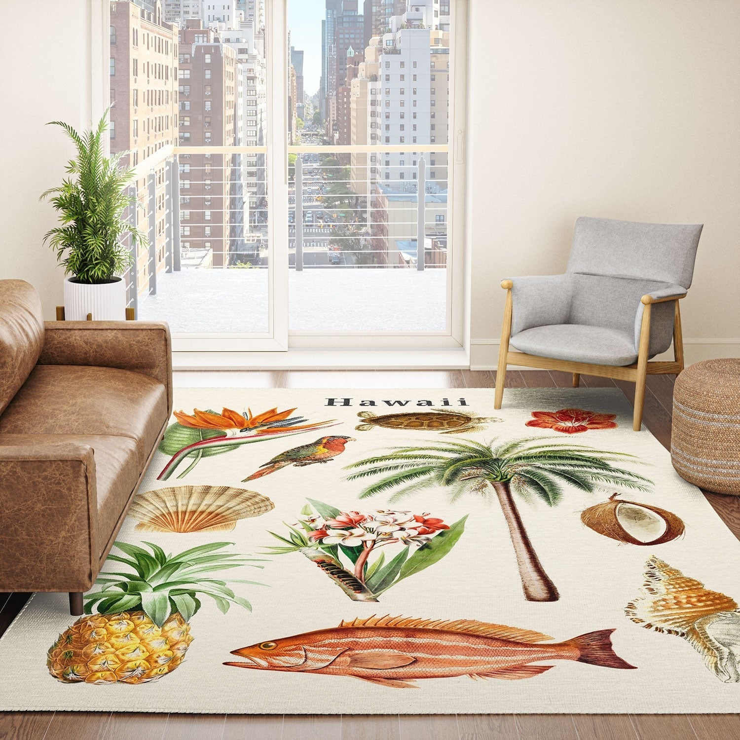Gal Design Hawaii Collection Area Rug