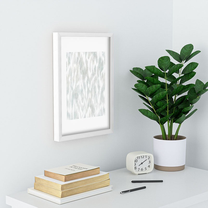 Jacqueline Maldonado Watercolor Wood Grain Recessed Framing Rectangle