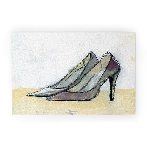 Sophia Buddenhagen Grey Stiletto Welcome Mat