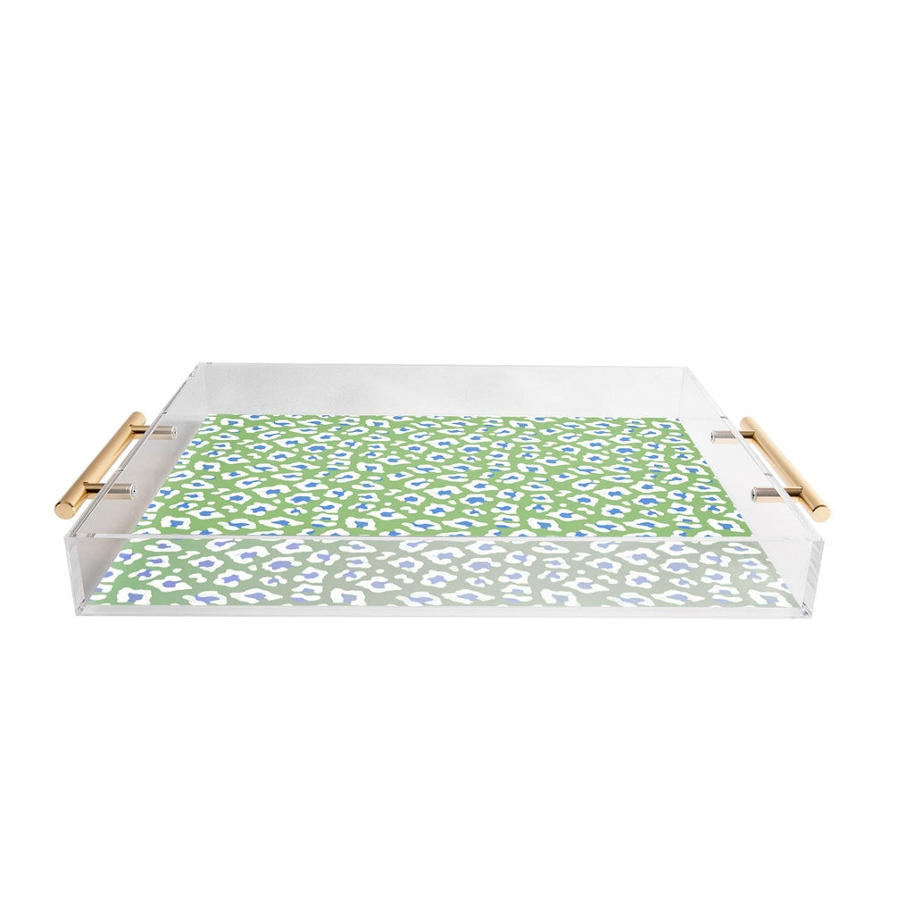 Avenie BR Cheetah Print Acrylic Tray