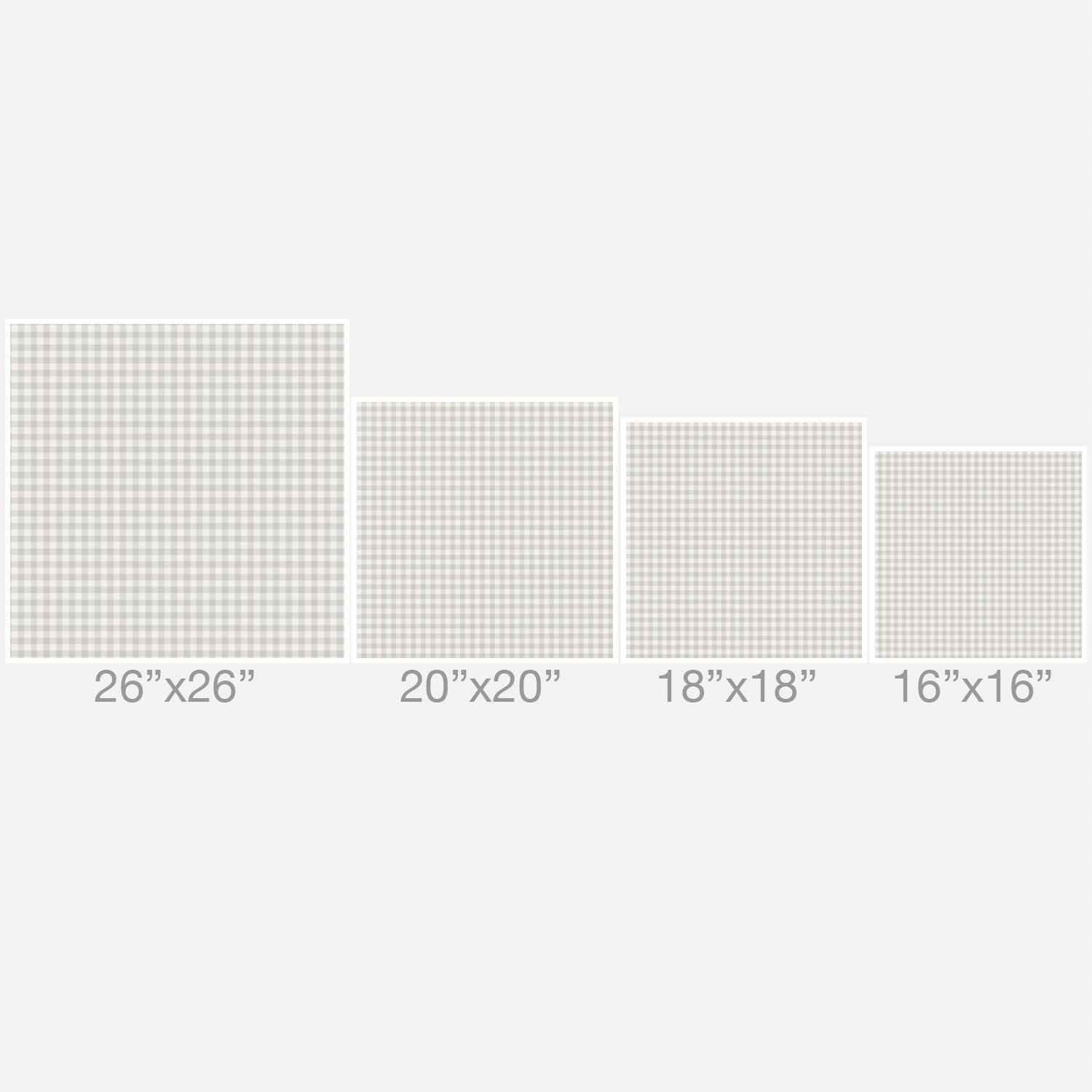 Colour Poems Gingham Plaid Pattern Cloud White Outdoor Throw Pillow