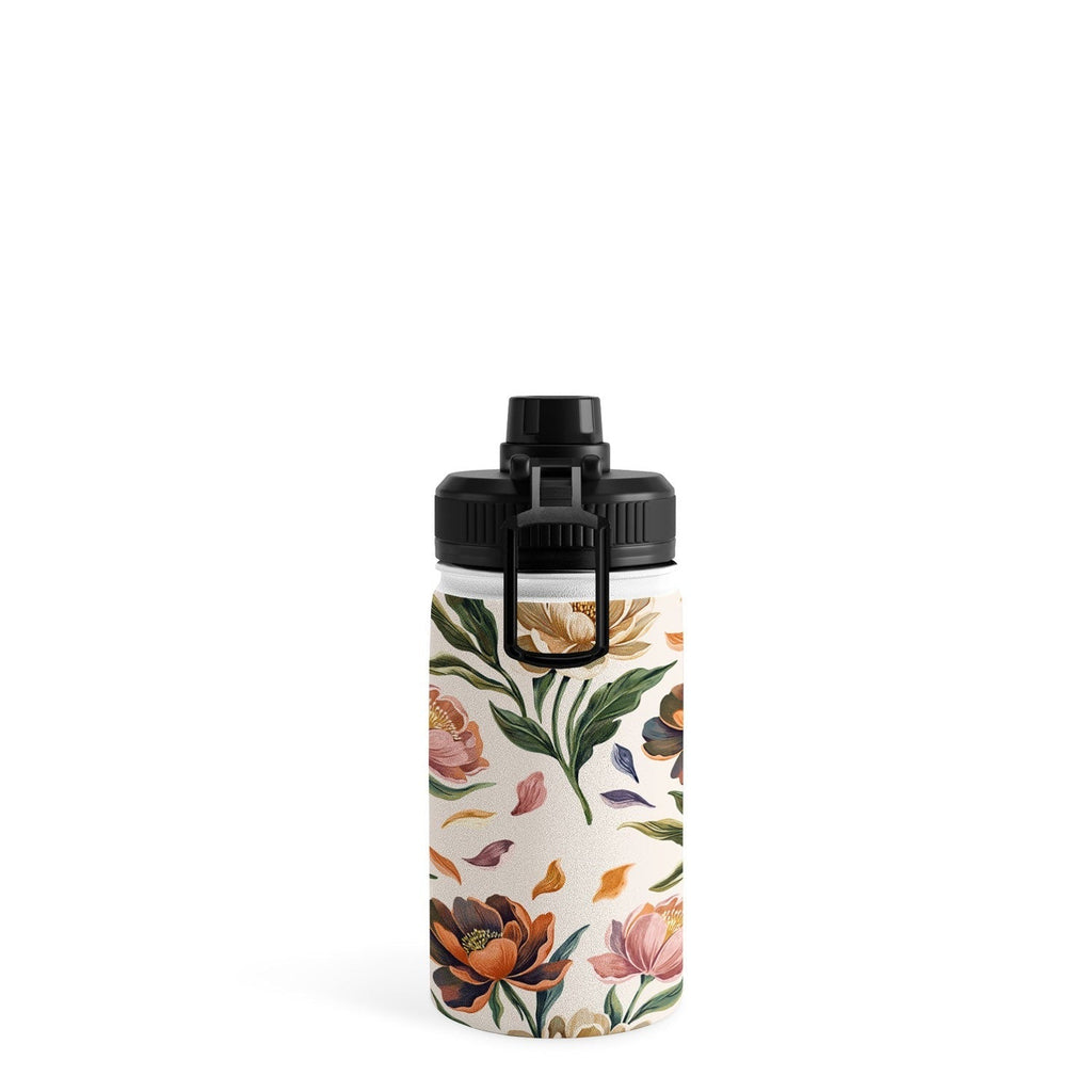 Marta Barragan Camarasa Hand Painted Peony Florals Water Bottle