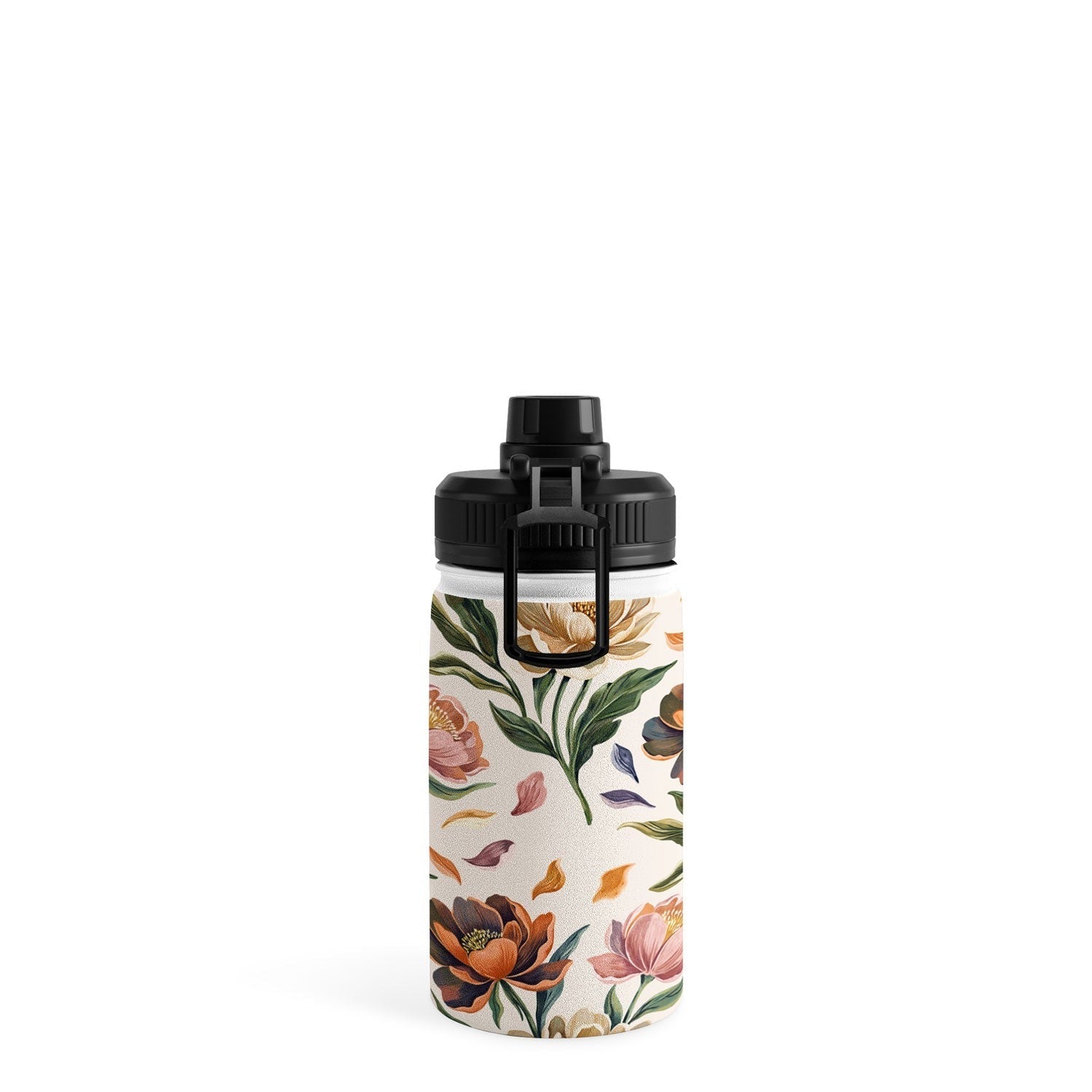 Marta Barragan Camarasa Hand Painted Peony Florals Water Bottle