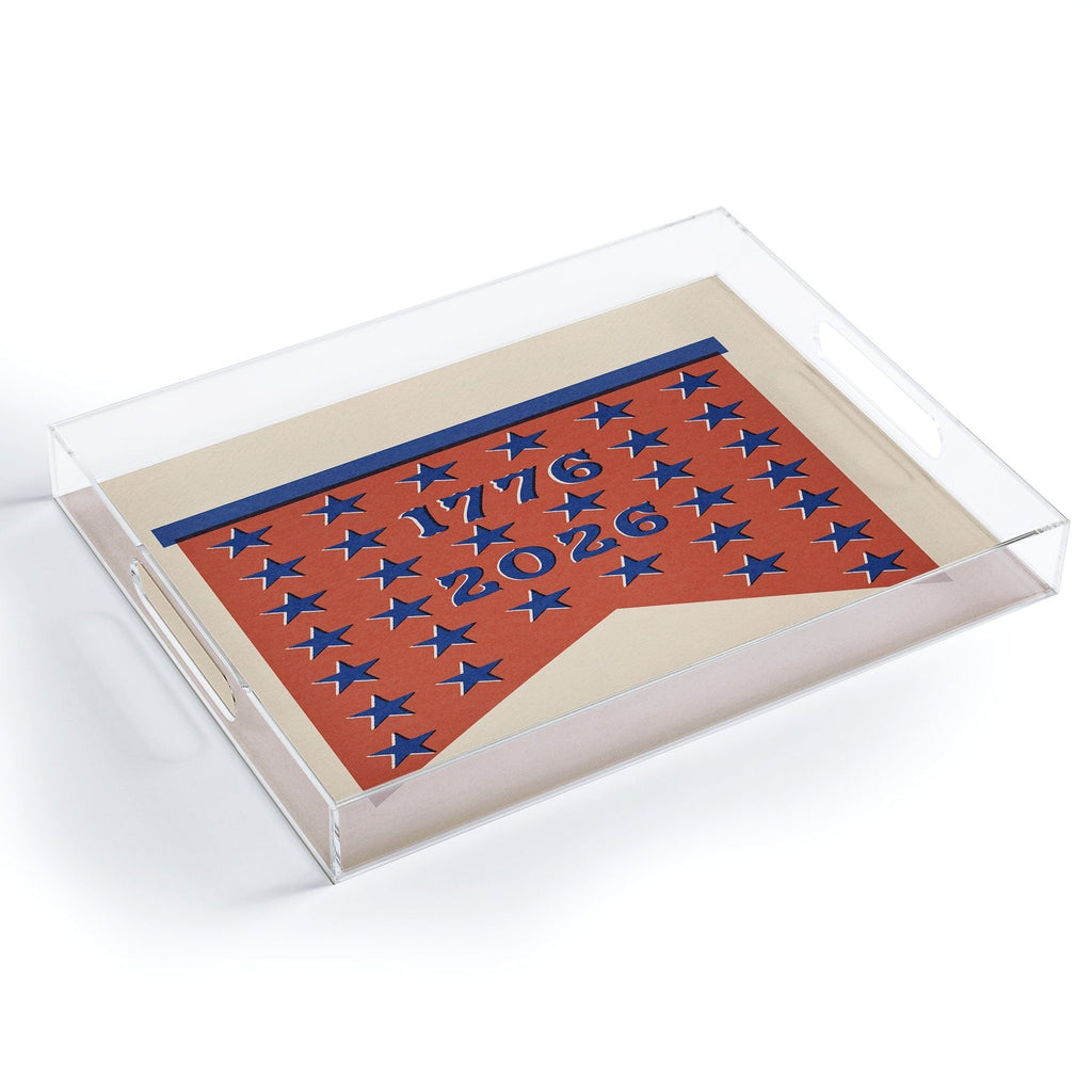 DENY Designs Star Banner Acrylic Tray