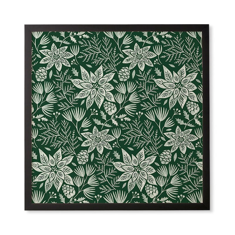 Pimlada Phuapradit Christmas Poinsettia Framed Wall Art
