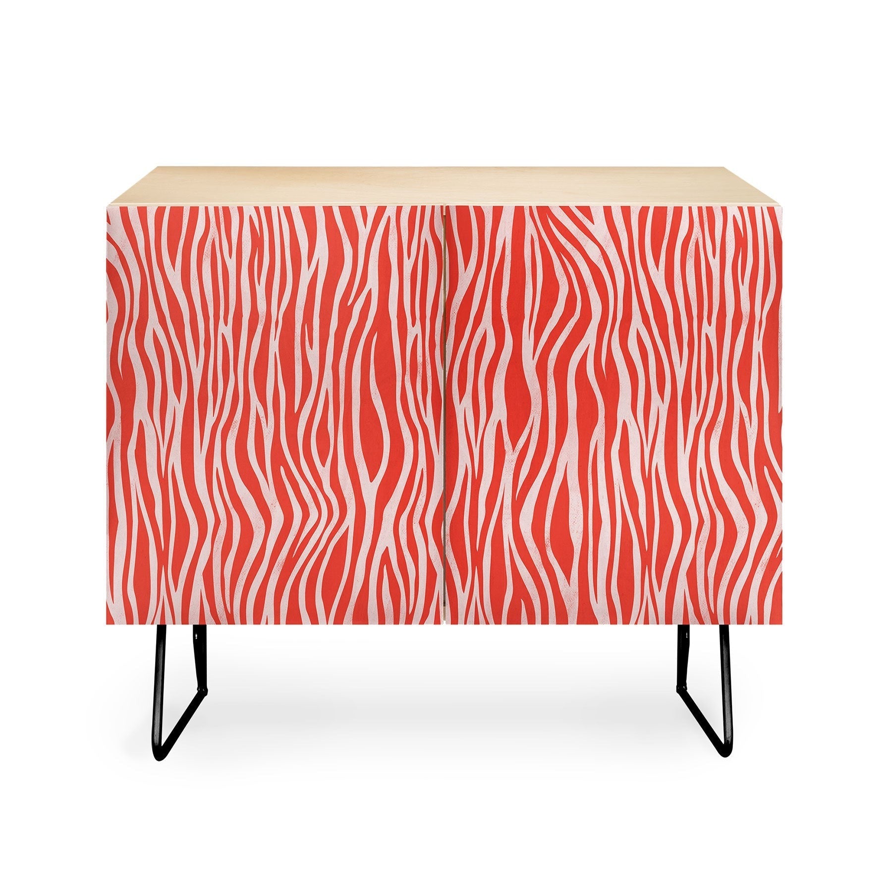 Avenie BR Red Zebra Stripe Credenza