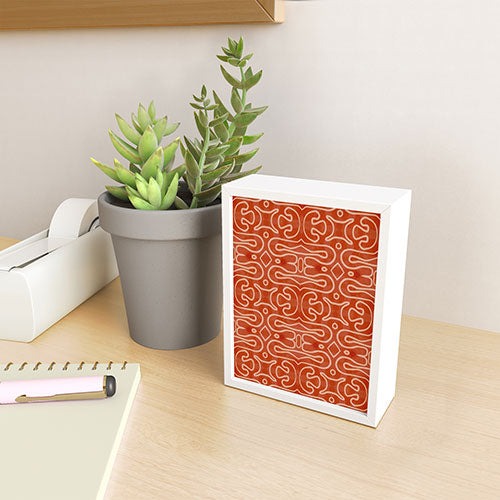 Mirimo Venexiana Burnt Orange Framed Mini Art Print