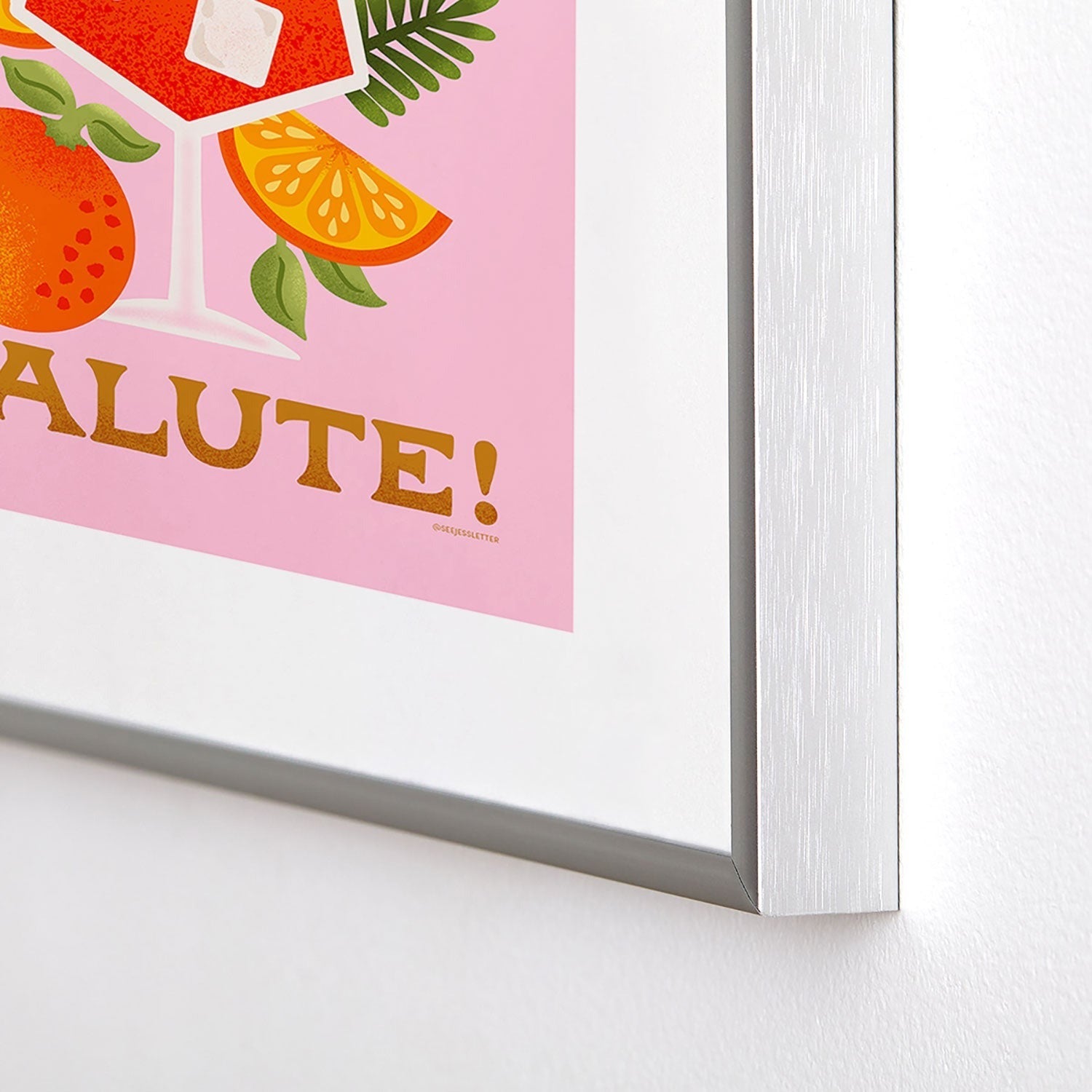Jessica Molina Orange Spritz Metal Framed Art Print