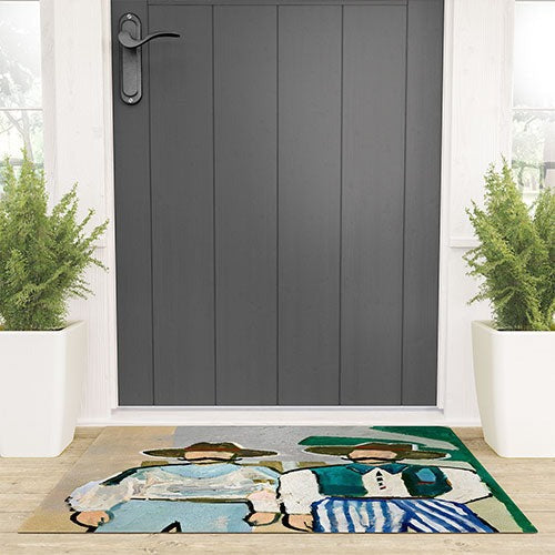 83 Oranges Side By Side Cowboy Edition Welcome Mat