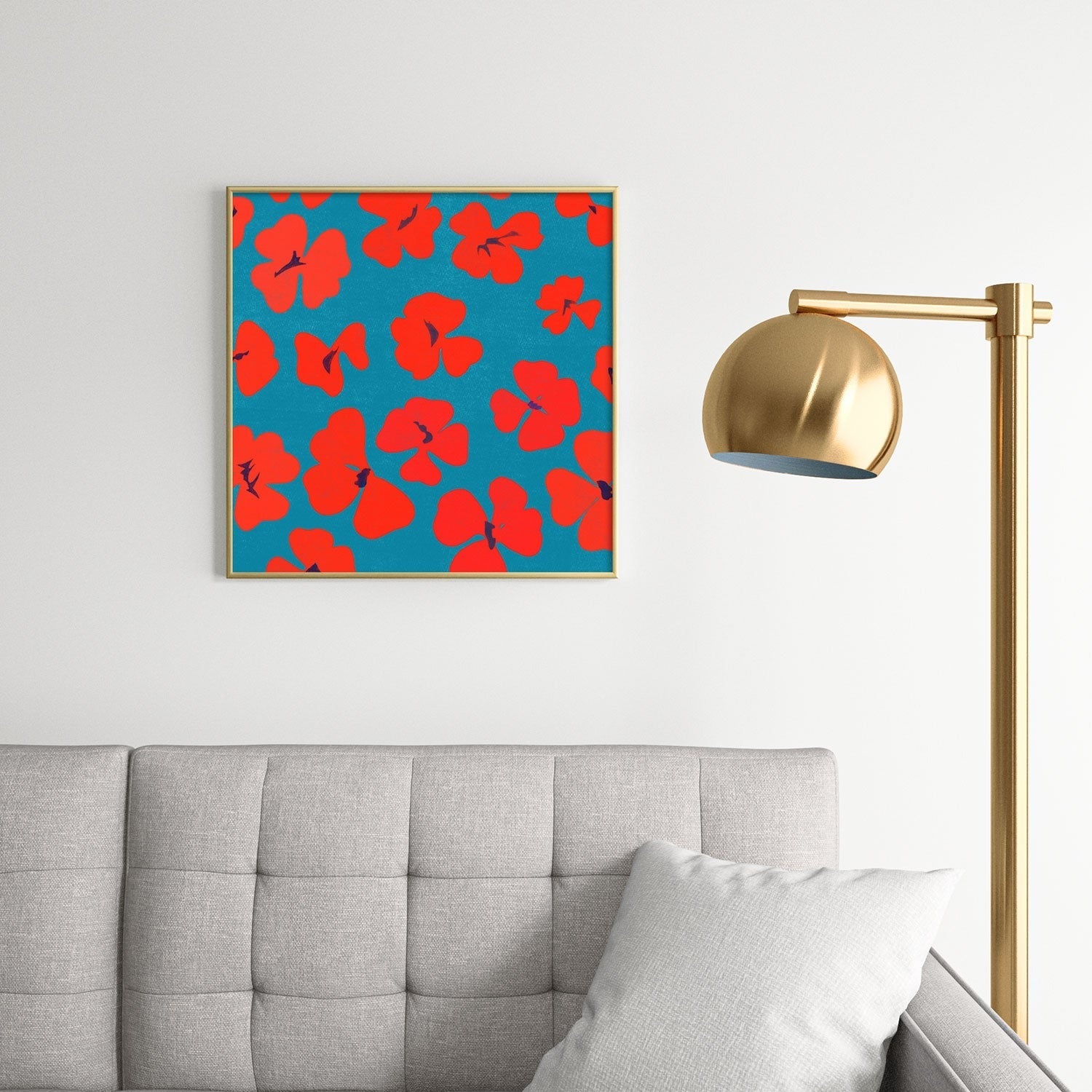 Garima Dhawan oxalis 1 Square Metal Framed Art Print