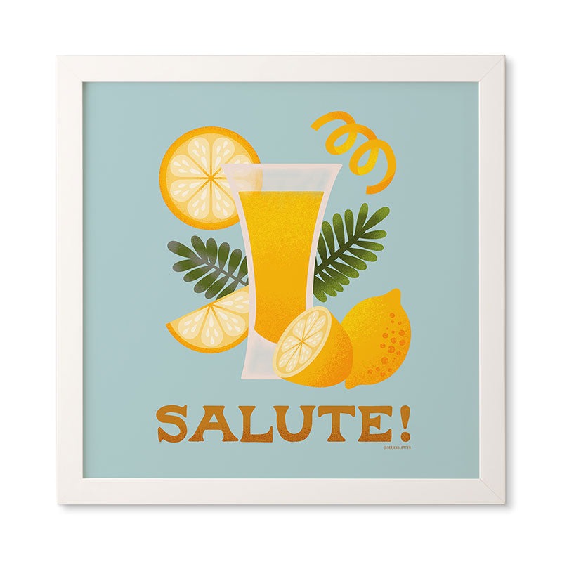 Jessica Molina Limoncello Cocktail Framed Wall Art