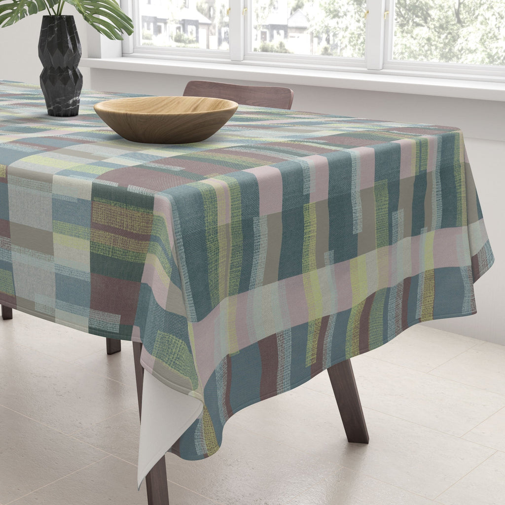 Marta Barragan Camarasa Dynamic Linear Blocks Tablecloth