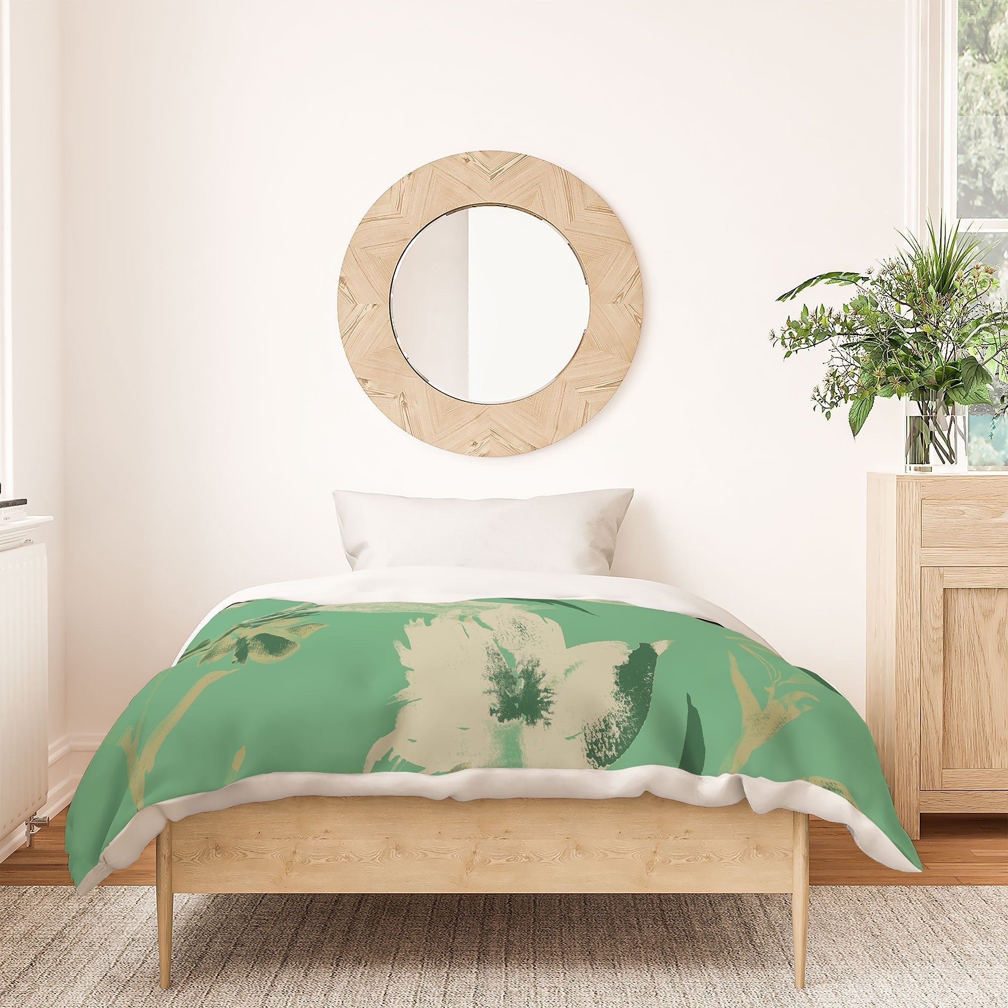 Gabriela Fuente Emma Green Duvet Cover