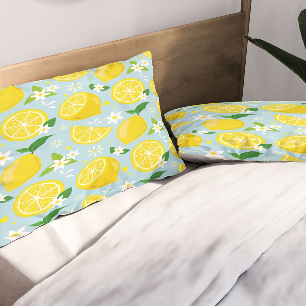 Design by Spark Lemony Fresh Florals Pillow Shams