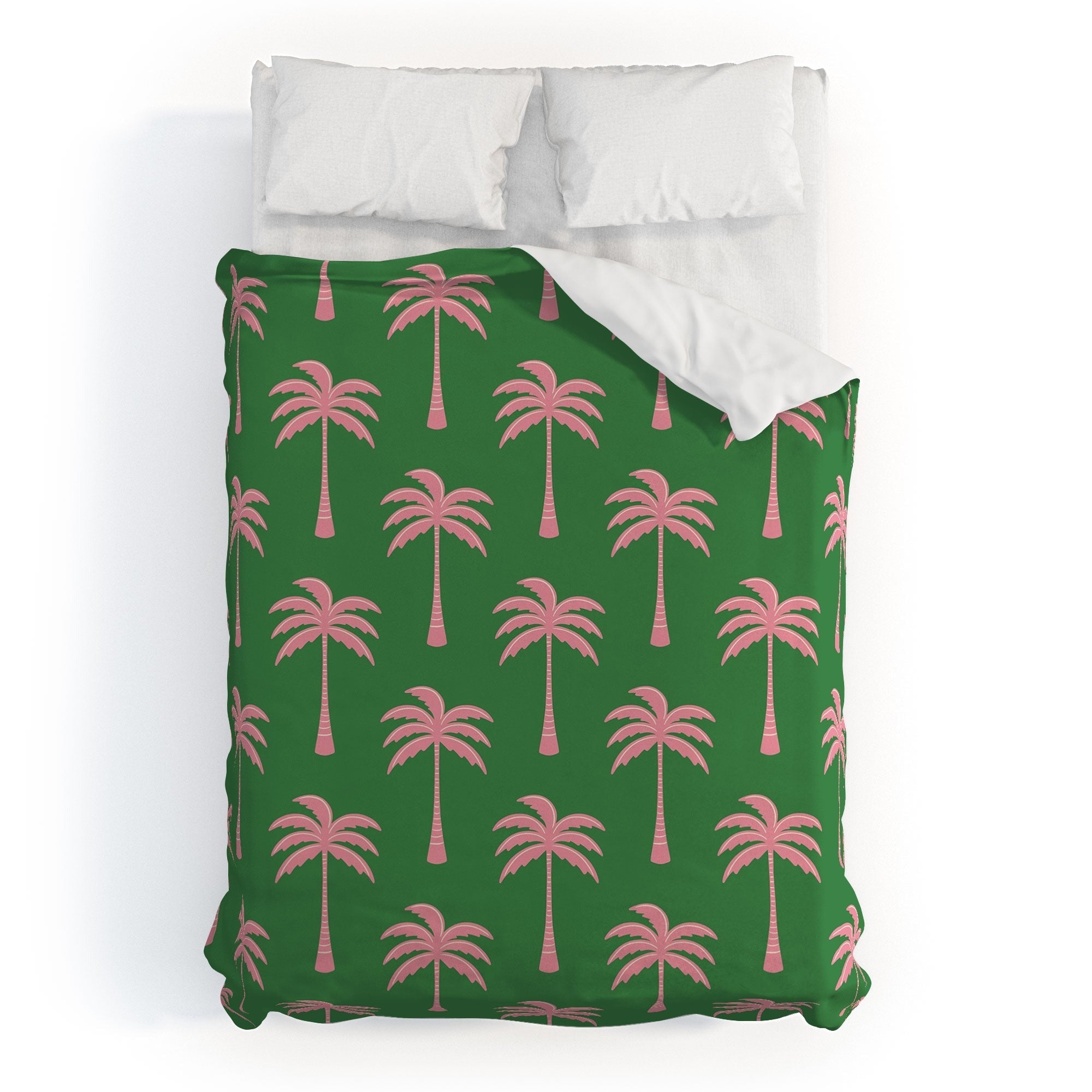 Design by Spark Pink Palm Tree Oasis Duvet Cover