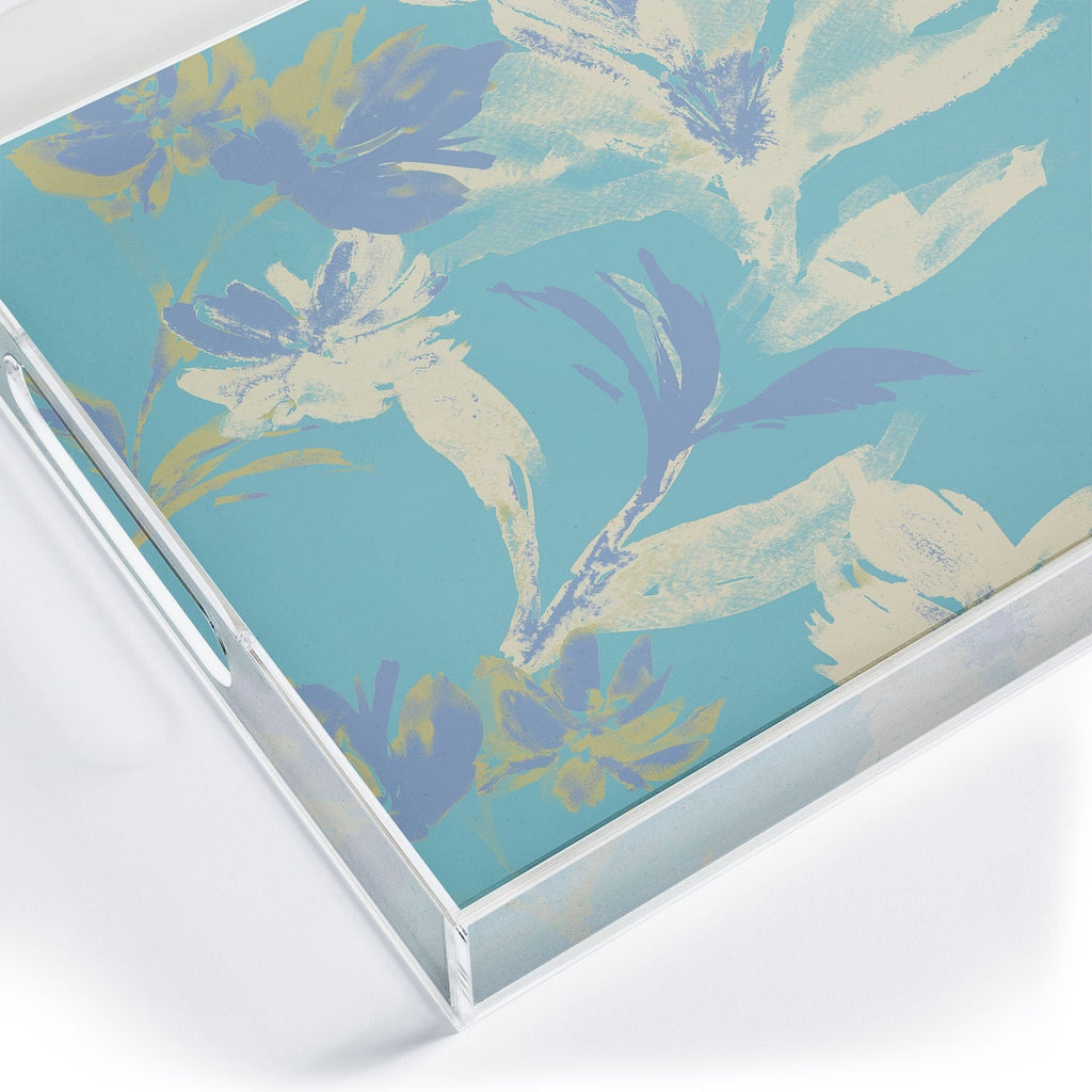 Gabriela Fuente Emma Floral Acrylic Tray