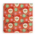 Design by Spark Sporty Volleyball Santa Wood Wall Mural