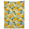 Jessica Molina Lemon Pattern on Sky Blue Tapestry