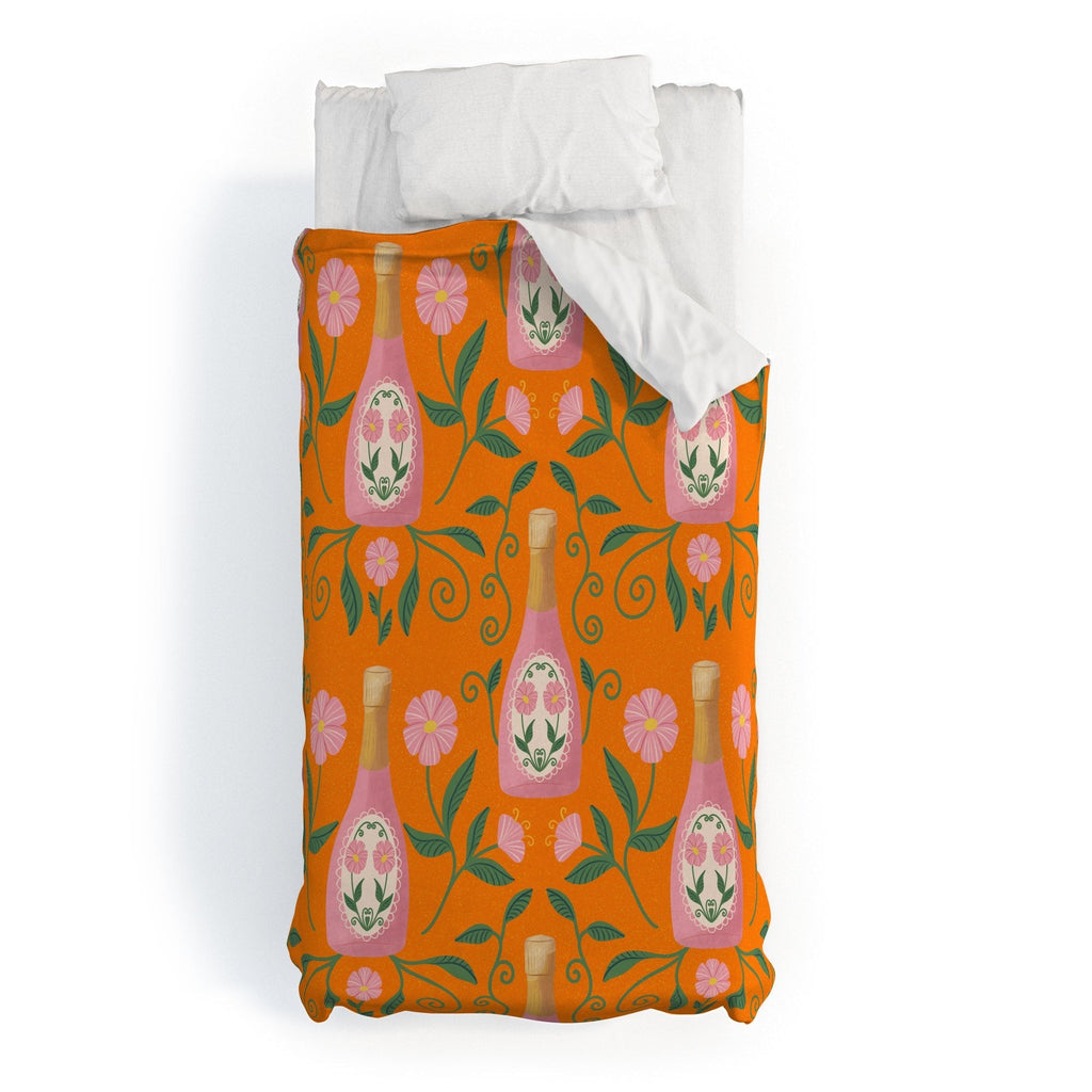 Design by Spark Rose Bubbly And Florals Duvet Cover