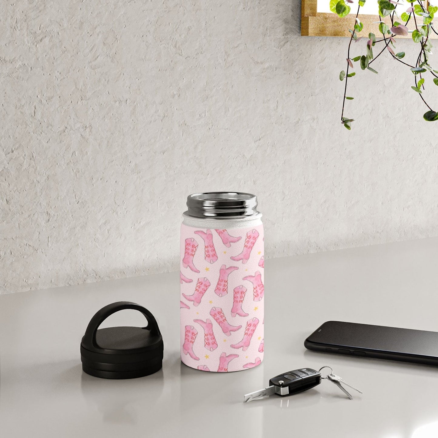 Love_Ryming Stars and Boots Water Bottle