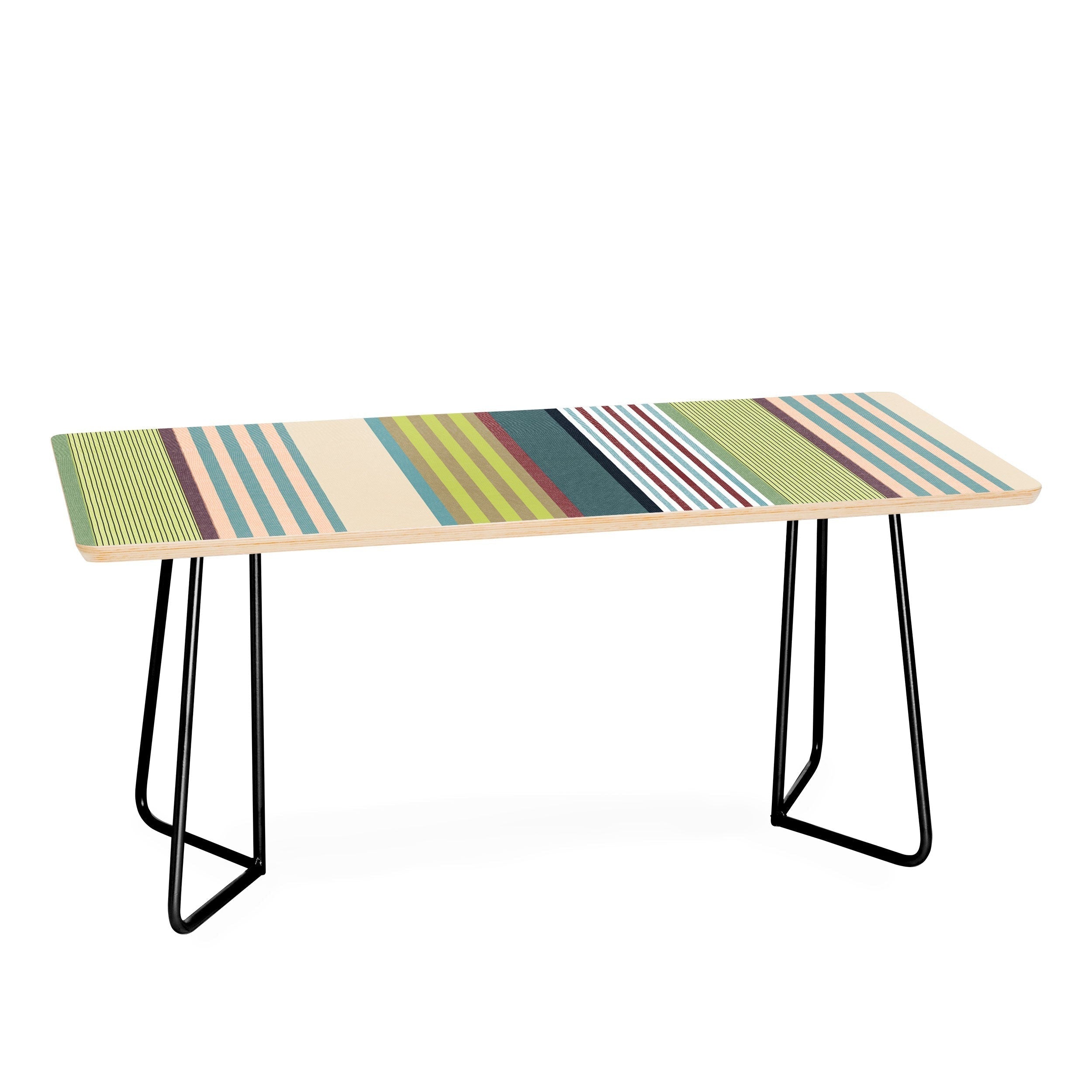Marta Barragan Camarasa Colorful Stripe Delight Coffee Table
