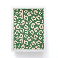 Avenie BR Cheetah Print In Green Framed Mini Art Print
