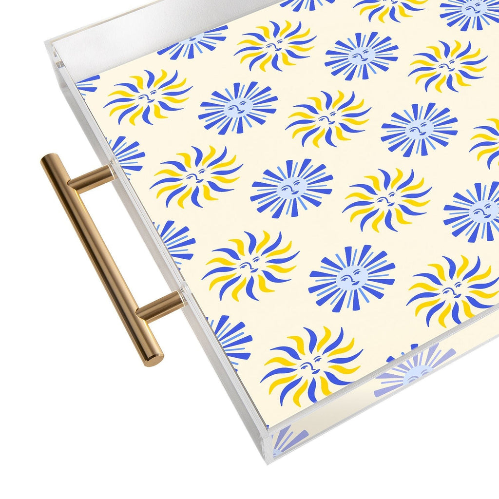 Design by Spark Dolce Vita Radial Sun Flames Acrylic Tray
