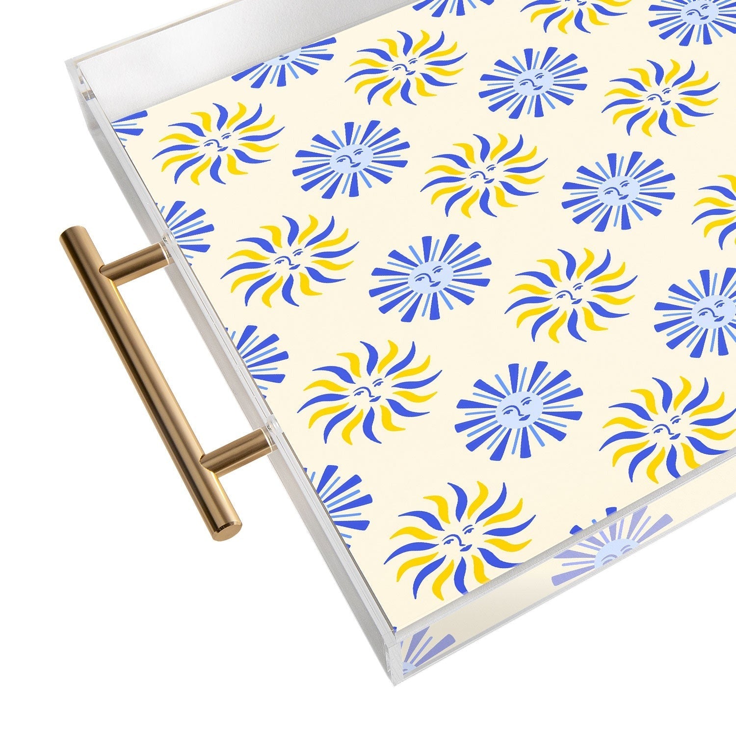 Design by Spark Dolce Vita Radial Sun Flames Acrylic Tray