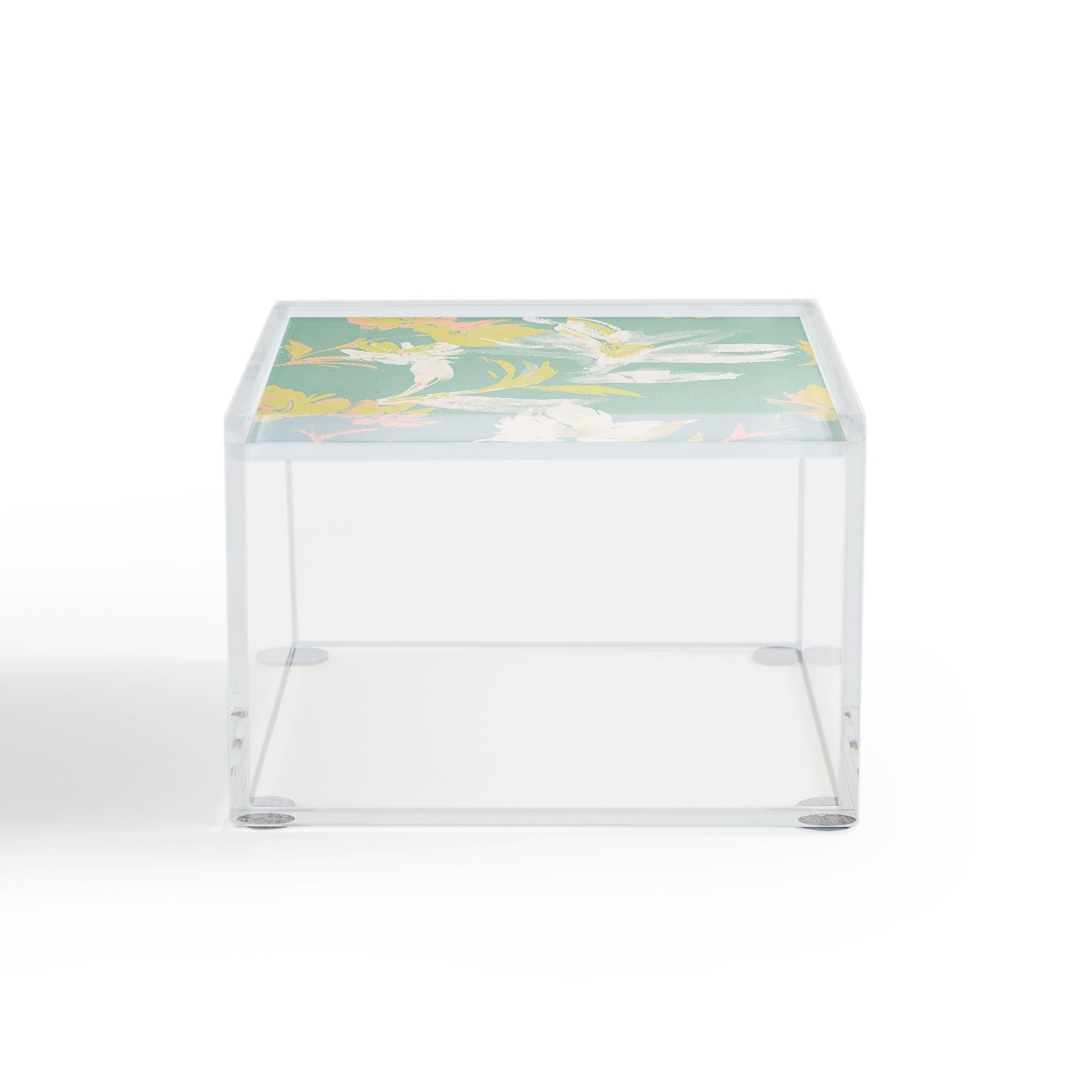 Gabriela Fuente Emma Floral Mint Acrylic Box