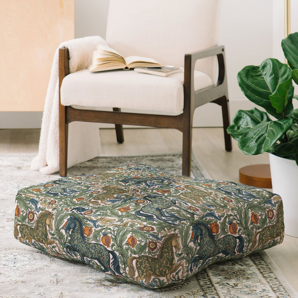 Marta Barragan Camarasa Renaissance Horse Garden Floor Pillow Square