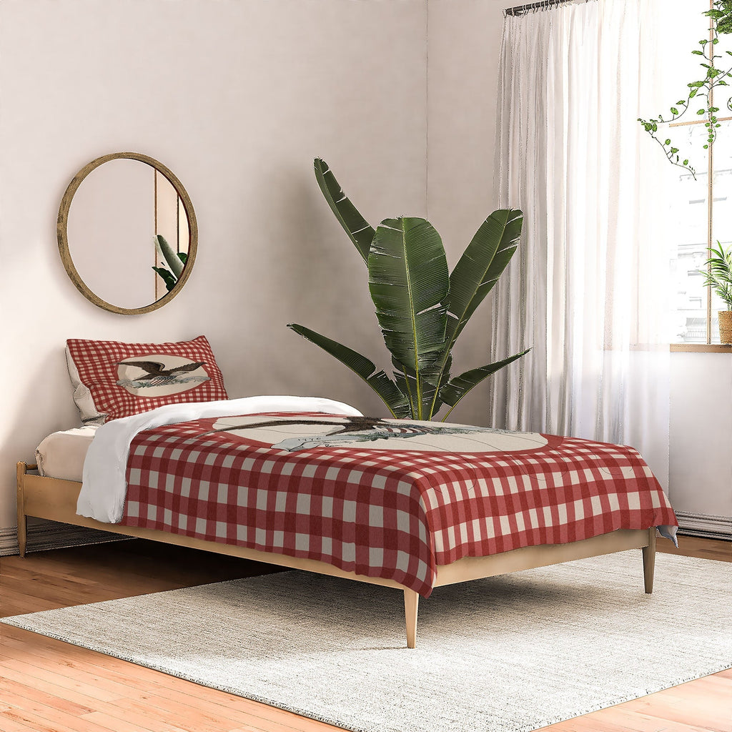 DENY Designs Gingham Eagle Comforter