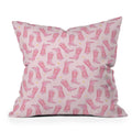 Love_Ryming Stars and Boots Throw Pillow