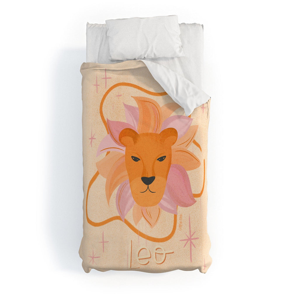 Little Om Zodiac Signs Leo Duvet Cover