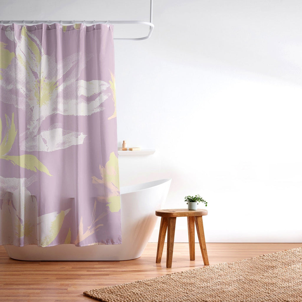 Gabriela Fuente Emma Lilac Floral Shower Curtain