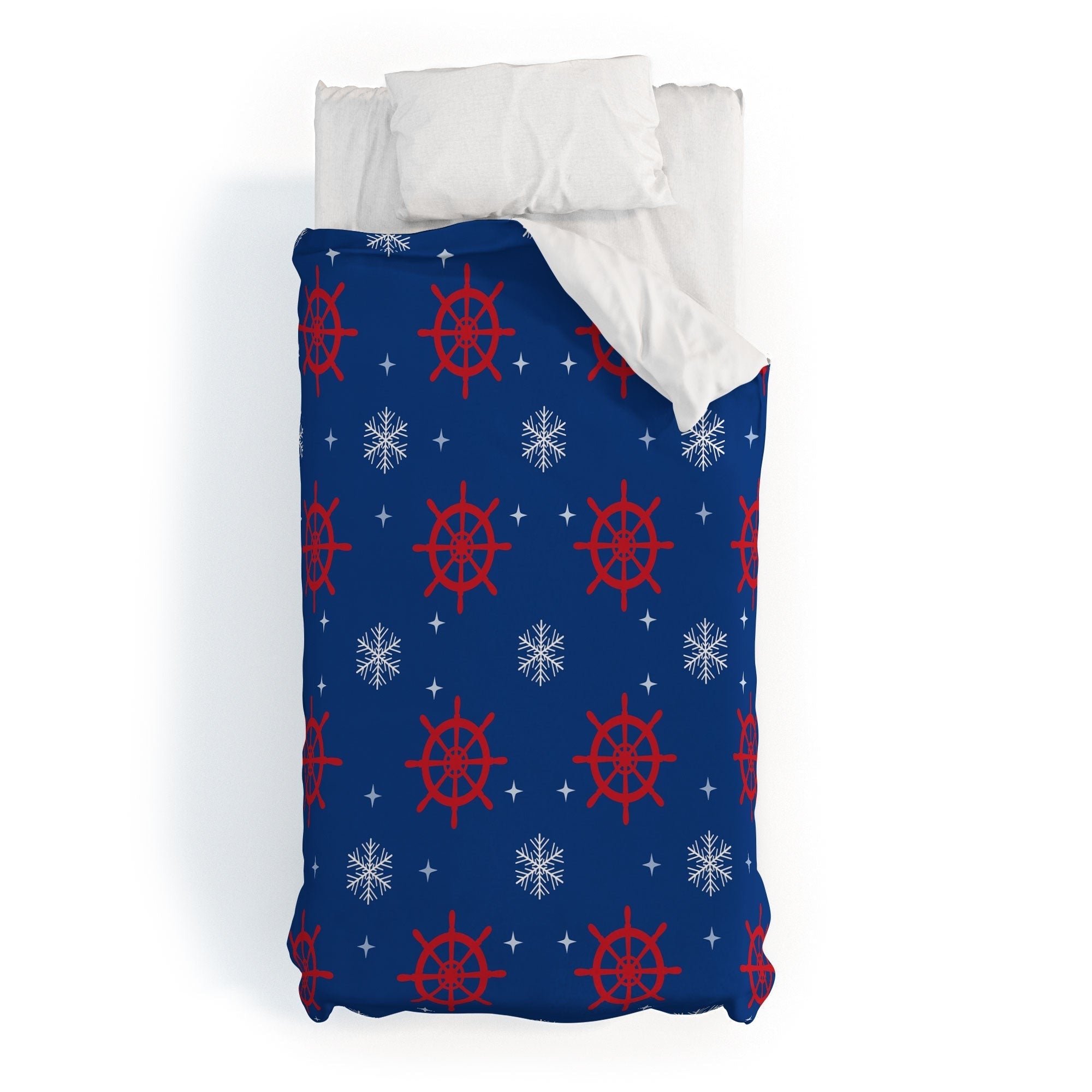 Design by Spark Holiday Helms and Snowflakes Duvet Cover