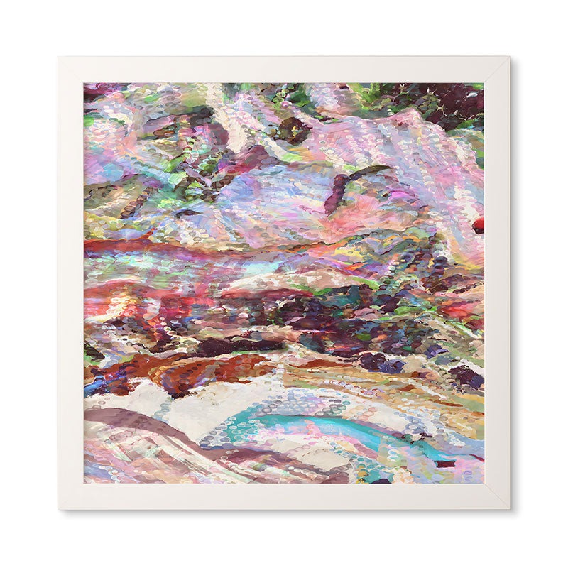 83 Oranges Sequin Haze Framed Wall Art