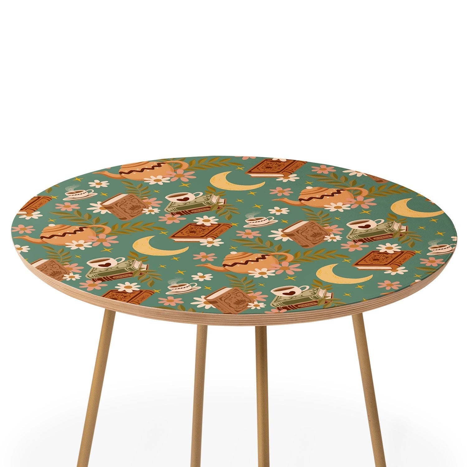 Avenie Moonlit Reading Nook I Round Side Table