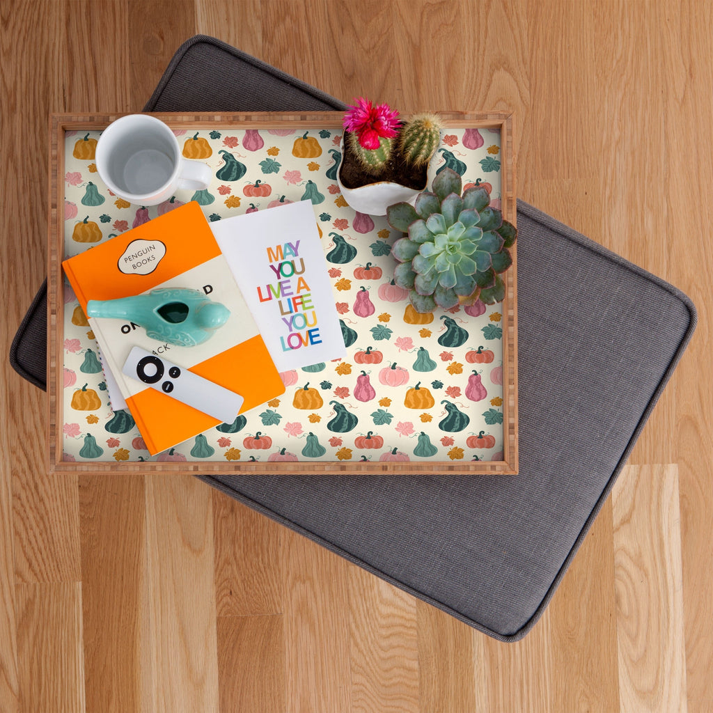Design by Spark Gourdgeous Autumn Rectangular Tray