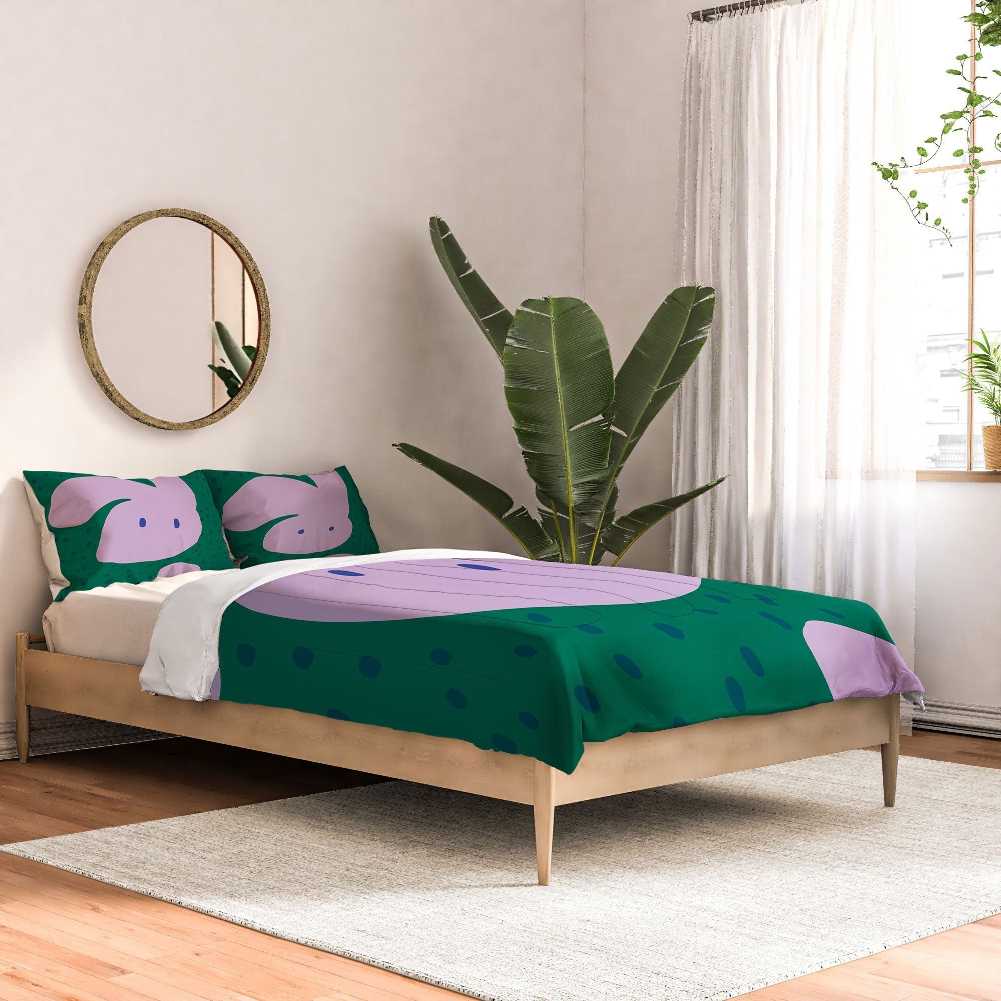 Camilla Foss Pebbles and Rabbit Comforter
