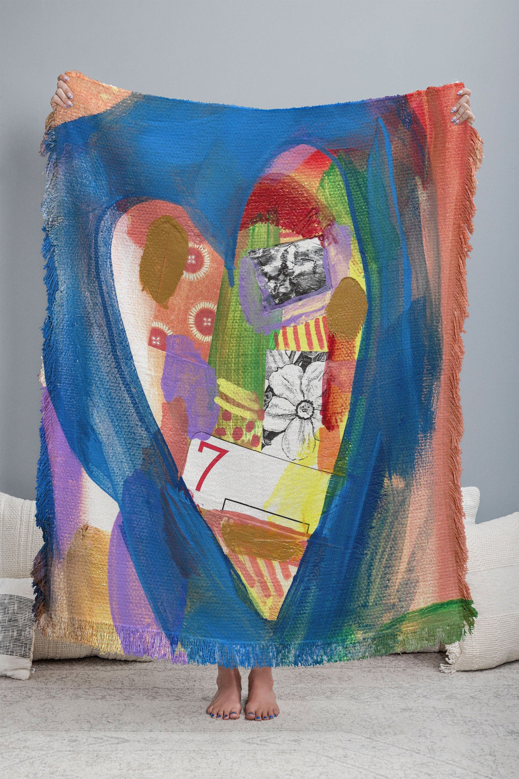 Natalie Baca Lucky in Love Throw Blanket