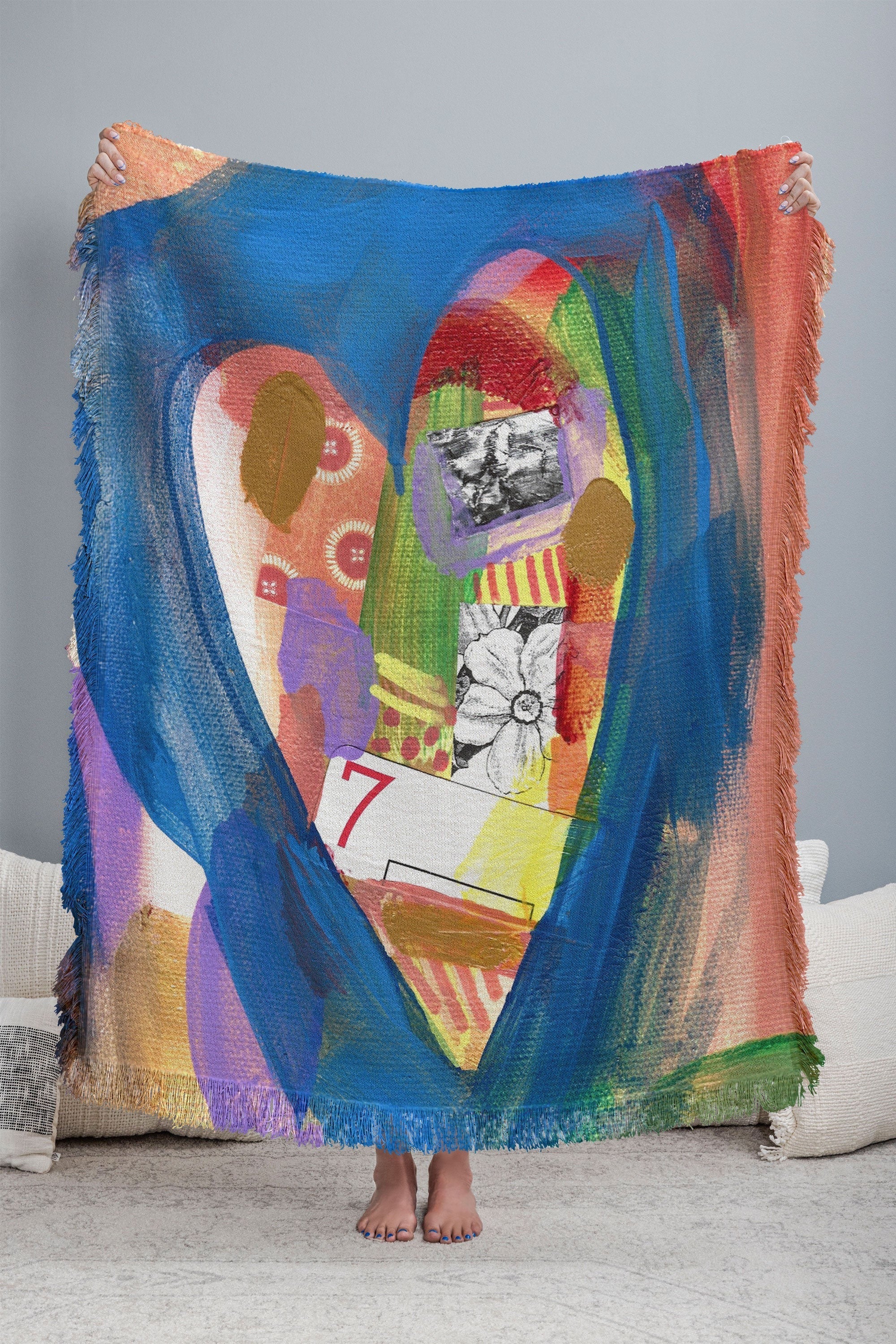 Natalie Baca Lucky in Love Throw Blanket
