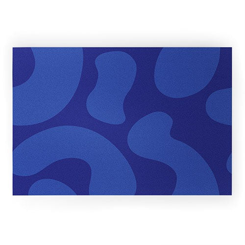Camilla Foss Blue Pebble Welcome Mat