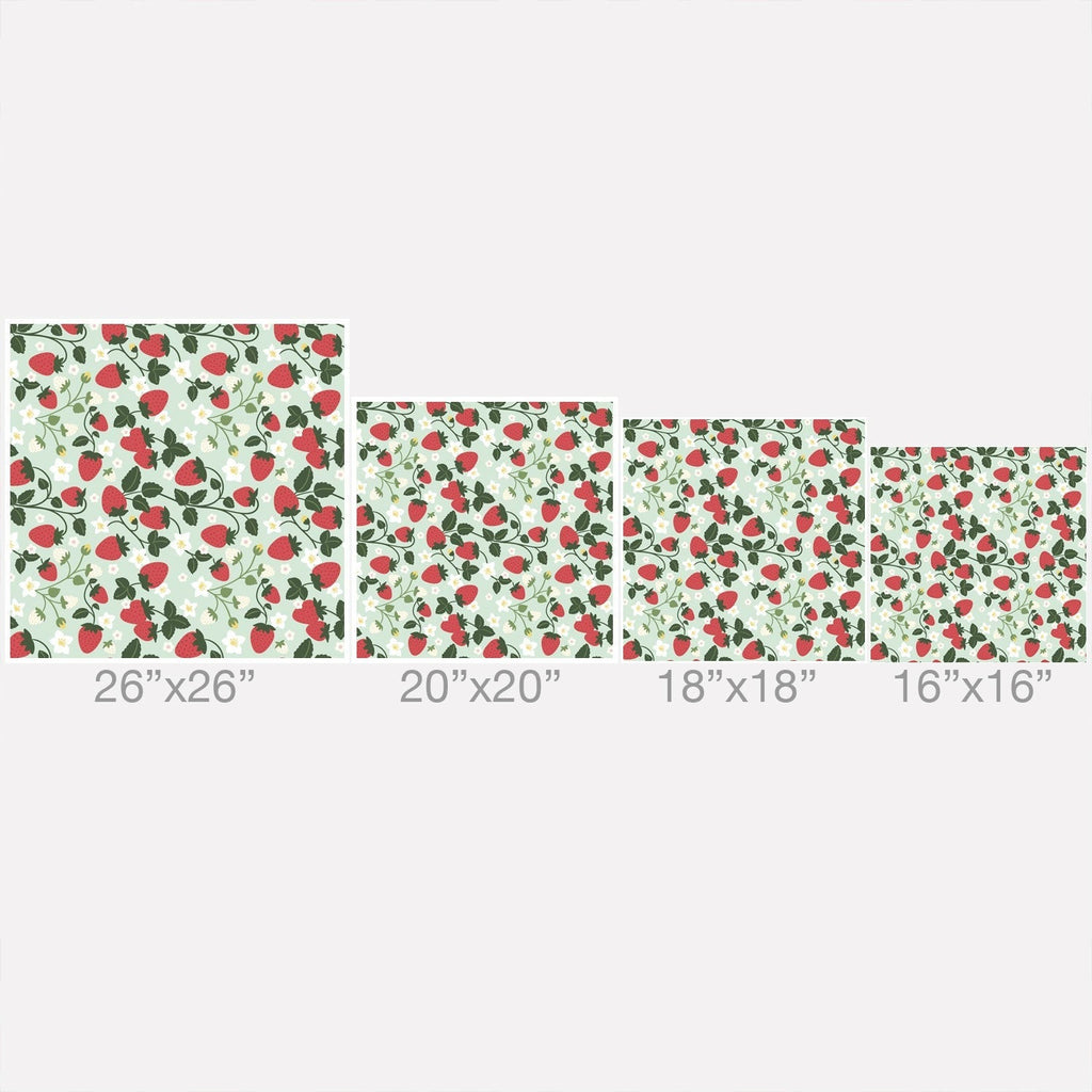 Design by Spark Strawberry Florals Fields Throw Pillow