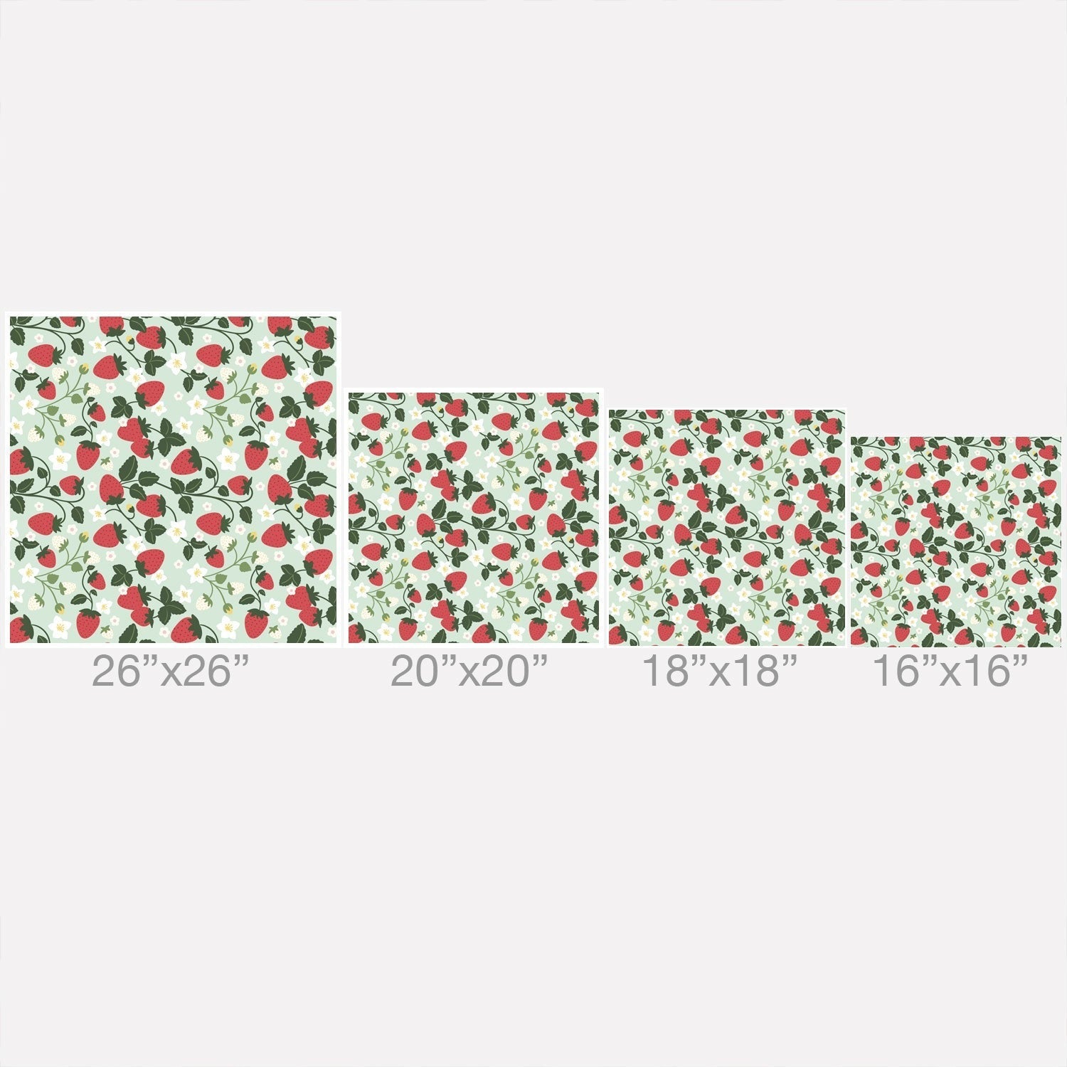 Design by Spark Strawberry Florals Fields Throw Pillow