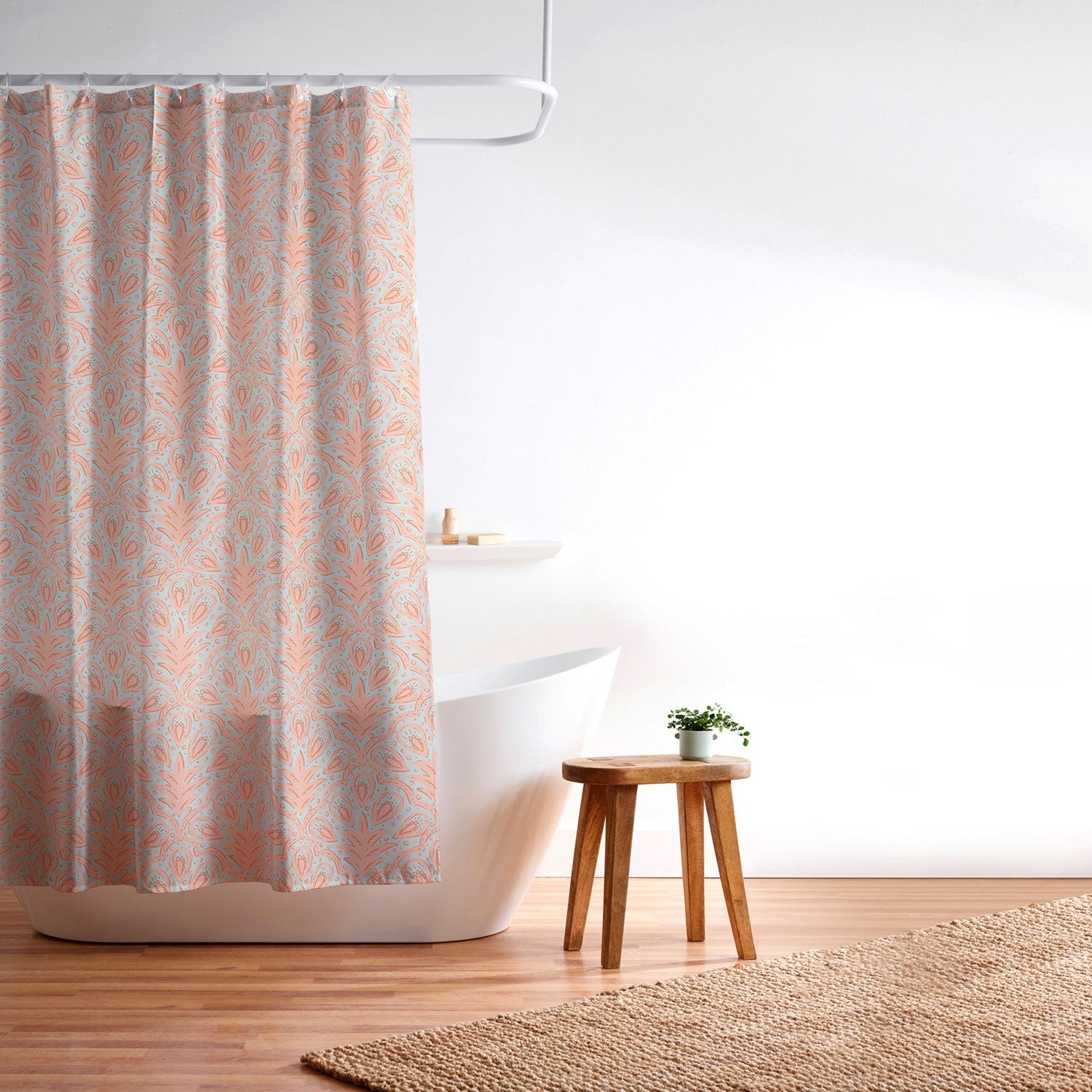 CoastL Studio Palm Scallop Shower Curtain